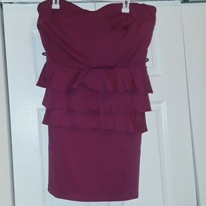 Magenta mini dress